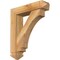 Ekena Millwork Imperial Arts and Crafts Rough Sawn Bracket w/ Offset Brace, Western Red Cedar, 6"W x 24"D x 28"H BKT0604X24X28IMP03RWR - alternate 1